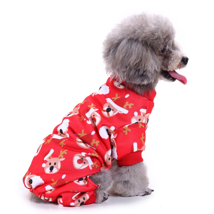 Pet clothes Christmas pet supplies outdoor dog walking clothes