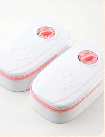 Automatisk husdjursmatare smart matdispenser för katter hundar timer rostfritt stål skål automatisk hund katt husdjursmatning husdjurstillbehör