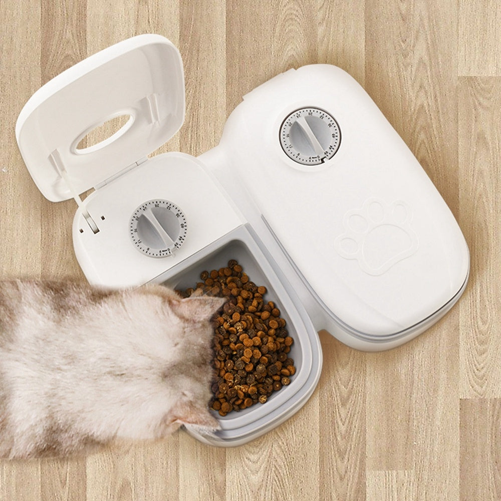 Automatisk husdjursmatare smart matdispenser för katter hundar timer rostfritt stål skål automatisk hund katt husdjursmatning husdjurstillbehör