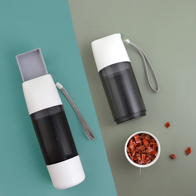 Bärbar vattenflaska för hundar 350 ml vattenmatbehållare för hundar, husdjur, matskål, utomhus, resor, vattendispenser