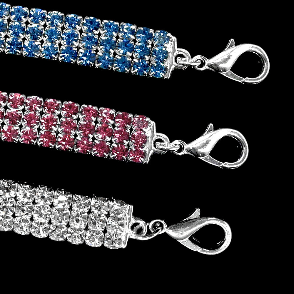 Bling Strass Hundhalsband Kristall Valp Chihuahua Husdjur Hundhalsband Koppel För Små Medelstora Hundar Katter