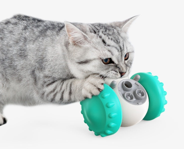 Katt- och hundleksaker Långsam mat Interaktiv balansbil Multifunktionell rolig utveckling Smart husdjursmatningsbil för hundar Husdjursprodukter