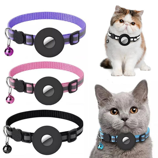 Reflekterande halsband Vattentätt hållarefodral för lufttagg Lufttagg Skyddsfodral Katt Hund Kattunge Valp Nylonhalsband