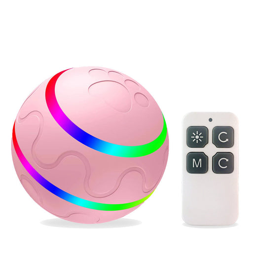 Husdjur Ny Katt Ond Bollleksak Intelligent Boll USB Kattleksaker Självroterande Boll Automatisk Rotationsboll